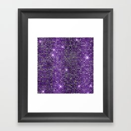 Purple Sparkles Framed Art Print