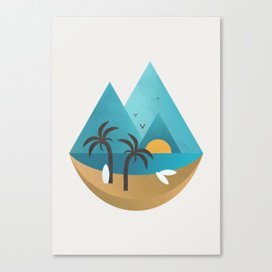 At the Beach Canvas Print