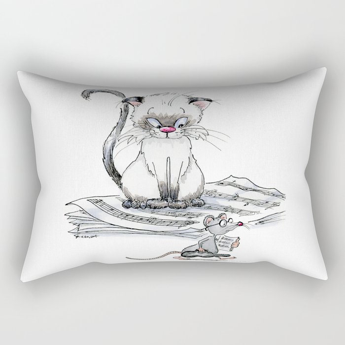 The Cat and the Fiddle Rectangular Pillow