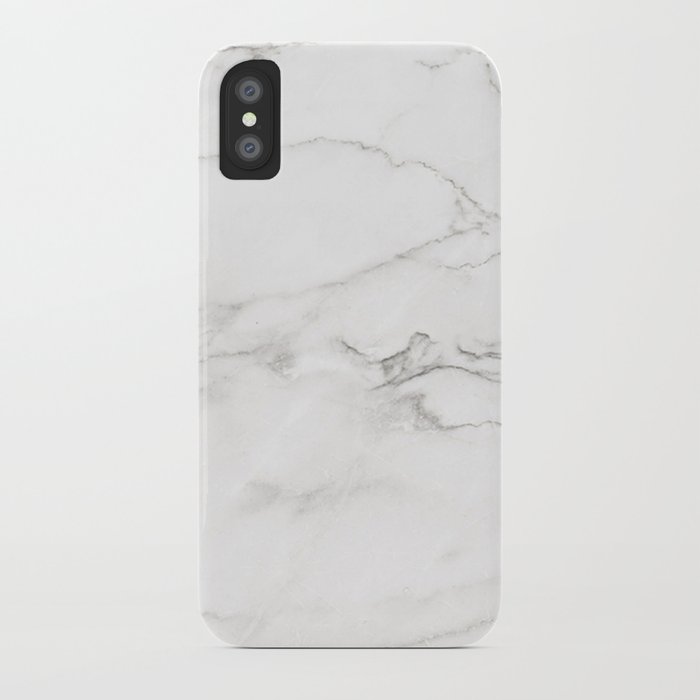 White Marble 006 iPhone Case