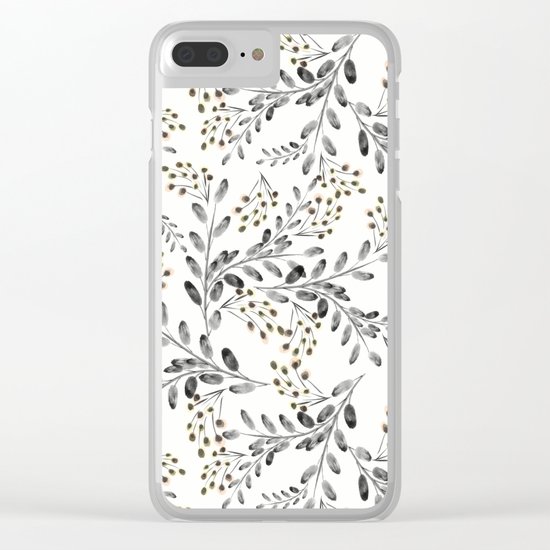Delicate floral pattern. 1 Clear iPhone Case