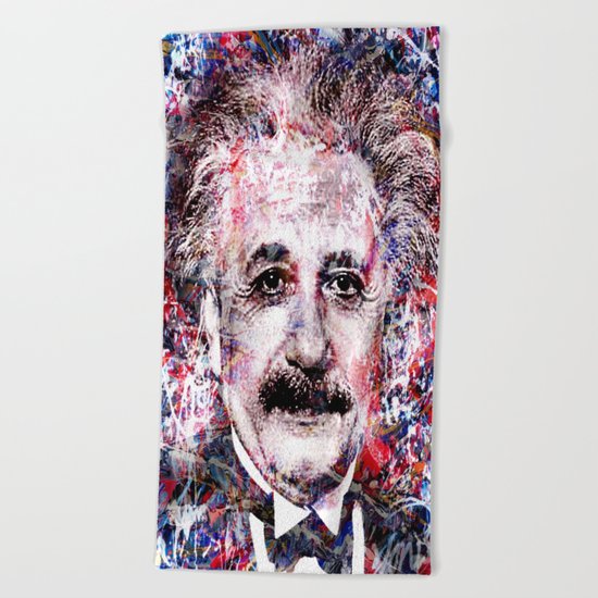ALBERT EINSTEIN Beach Towel