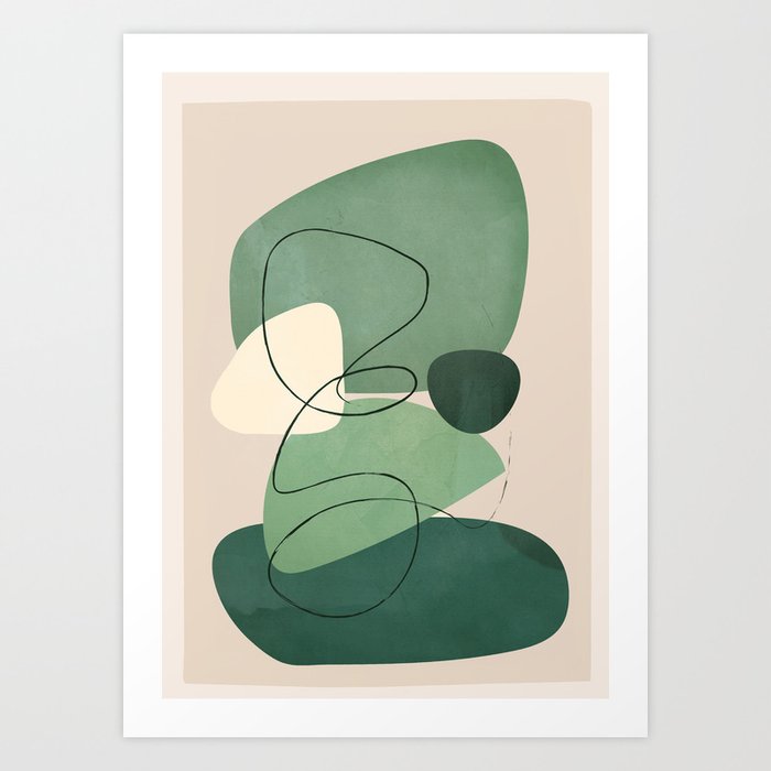 Floating Abstraction 10 Art Print