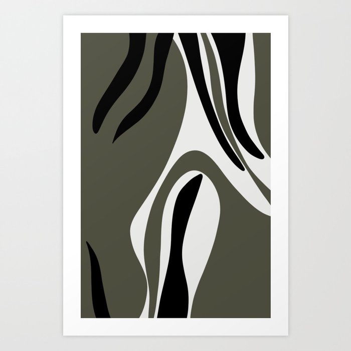 Abstract minimal shapes #6 Art Print