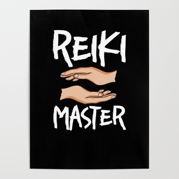 Reiki Healer Energy Healing Music Master Stone Poster