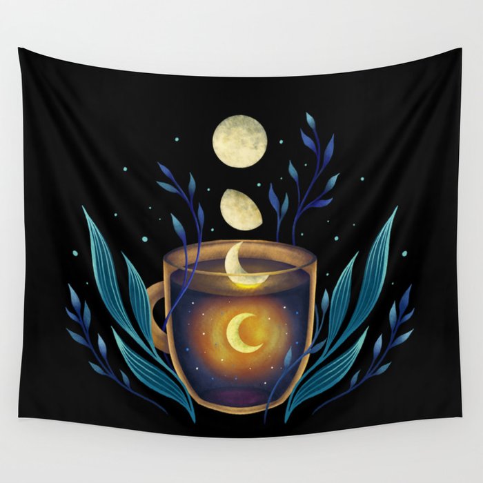 A Cup of Moonshine Wall Tapestry