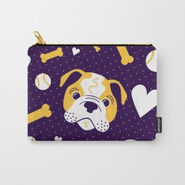 Bulldog with Bandana Carry-All Pouch