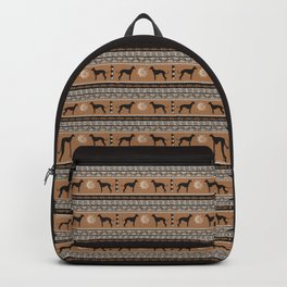 Ancient tribal dogs | Whippet / Greyhound Backpack
