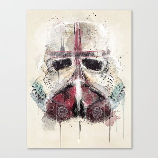 retro trooper Canvas Print