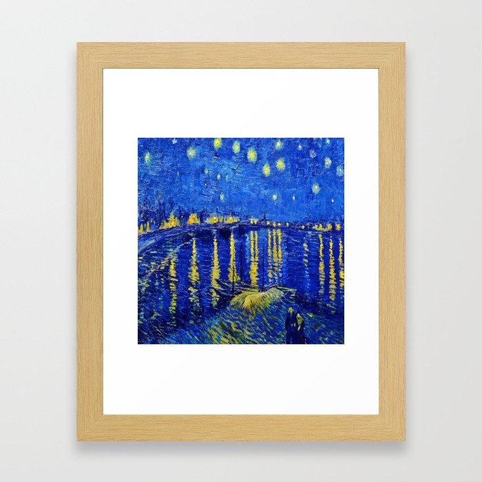Starry Night Over Rhone Framed Art Print