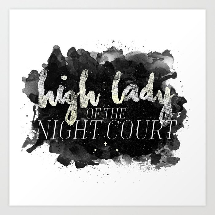 Acotar High Lady Of The Night Court Art Print By Meghanfoulk Society6 Rhysand, high lord of night. acotar high lady of the night court art print by meghanfoulk