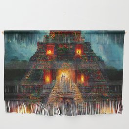 Ancient Mayan Temple Wall Hanging
