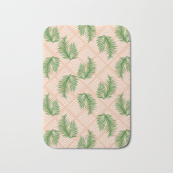 Geometries & Palms #society6 #decor #buyart Bath Mat