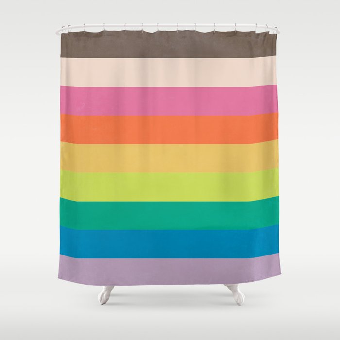 Autumn Rainbow Shower Curtain