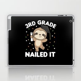 Kids 3rd Grade Nailed It Sloth Graduation Laptop Skin