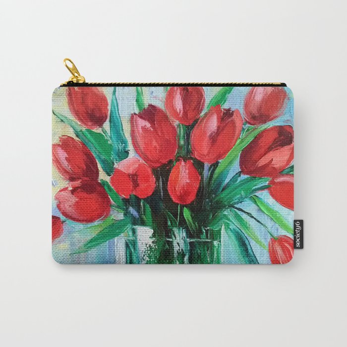 Tulips Carry-All Pouch