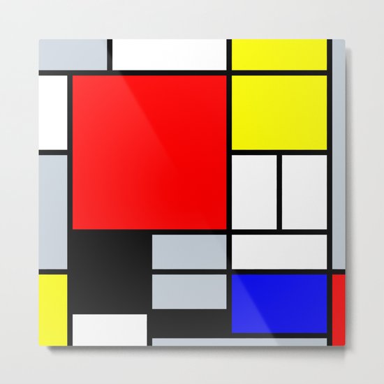 Mondrian Metal Print