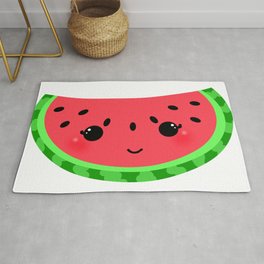 Watermelon Rug | Seeds, Fruit, Smile, Bliss, Cheer, Melon, Rind, Cutefruit, Summer, Cartoon 