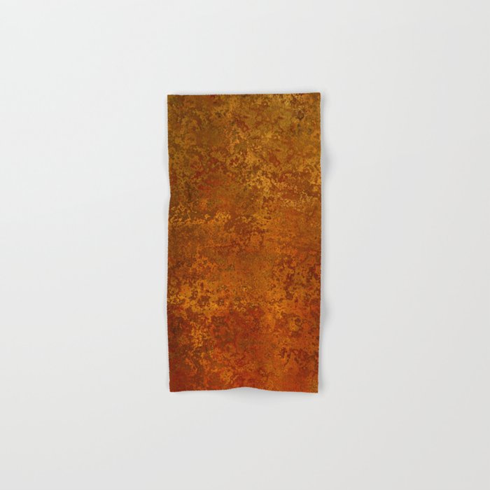 Vintage Copper Rust, Minimalist Art Hand & Bath Towel