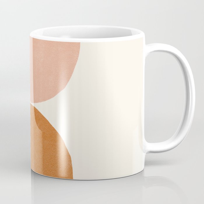 Terracotta Mid Century Modern Abstract Coffee Mug