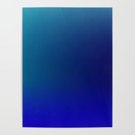 4 Blue Gradient Background 220715 Minimalist Art Valourine Digital Design Poster