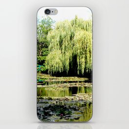 Willow Tree in Monet's Garden  iPhone Skin