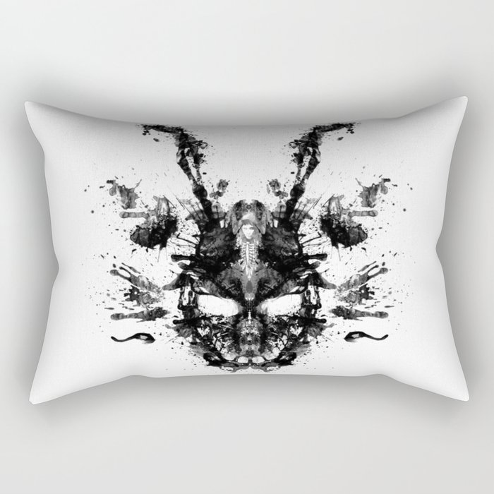 Frank (Donnie Darko). Ink Blot Painting Rectangular Pillow