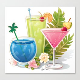 Tropical Drinks#1 Canvas Print