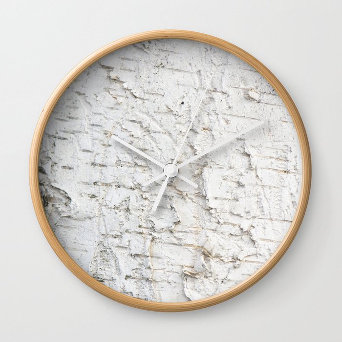  Birch bark pattern Wall Clock
