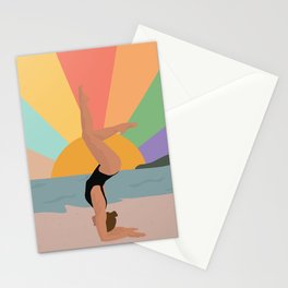 Nama-stay at the Beach - Digital Fashion Illustration Stationery Cards