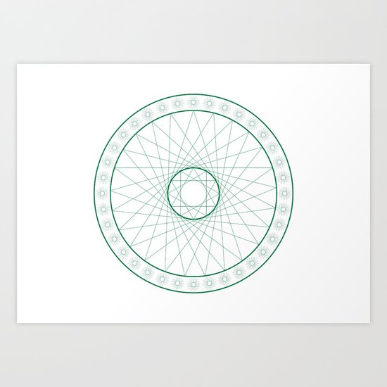 Anime Magic Circle 6 Art Print