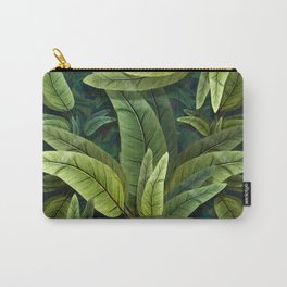 "Retro Tropical Tiki Fantasy 02" Carry-All Pouch | Tropical, Foliage, Marina, Graphicdesign, Palms, Jungle, Pacific, Party, Plants, Retro 