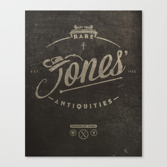 “Jones' Rare Antiquities” - wall version Canvas Print