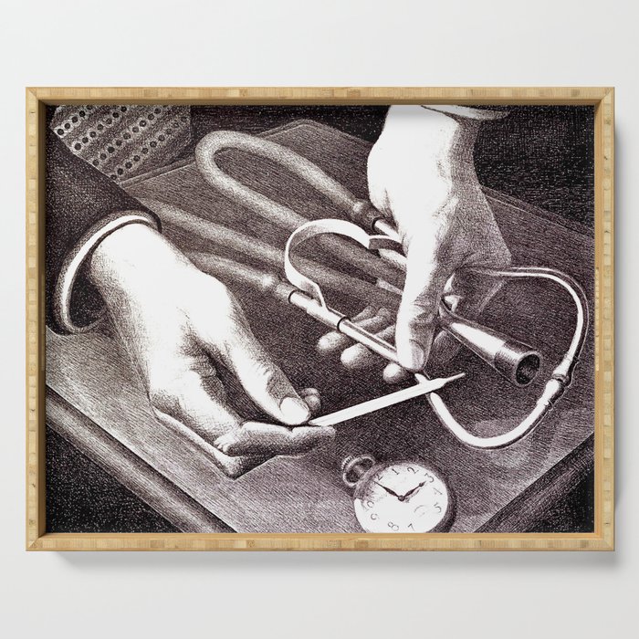 Grant Wood - Family Doctor Serving Tray