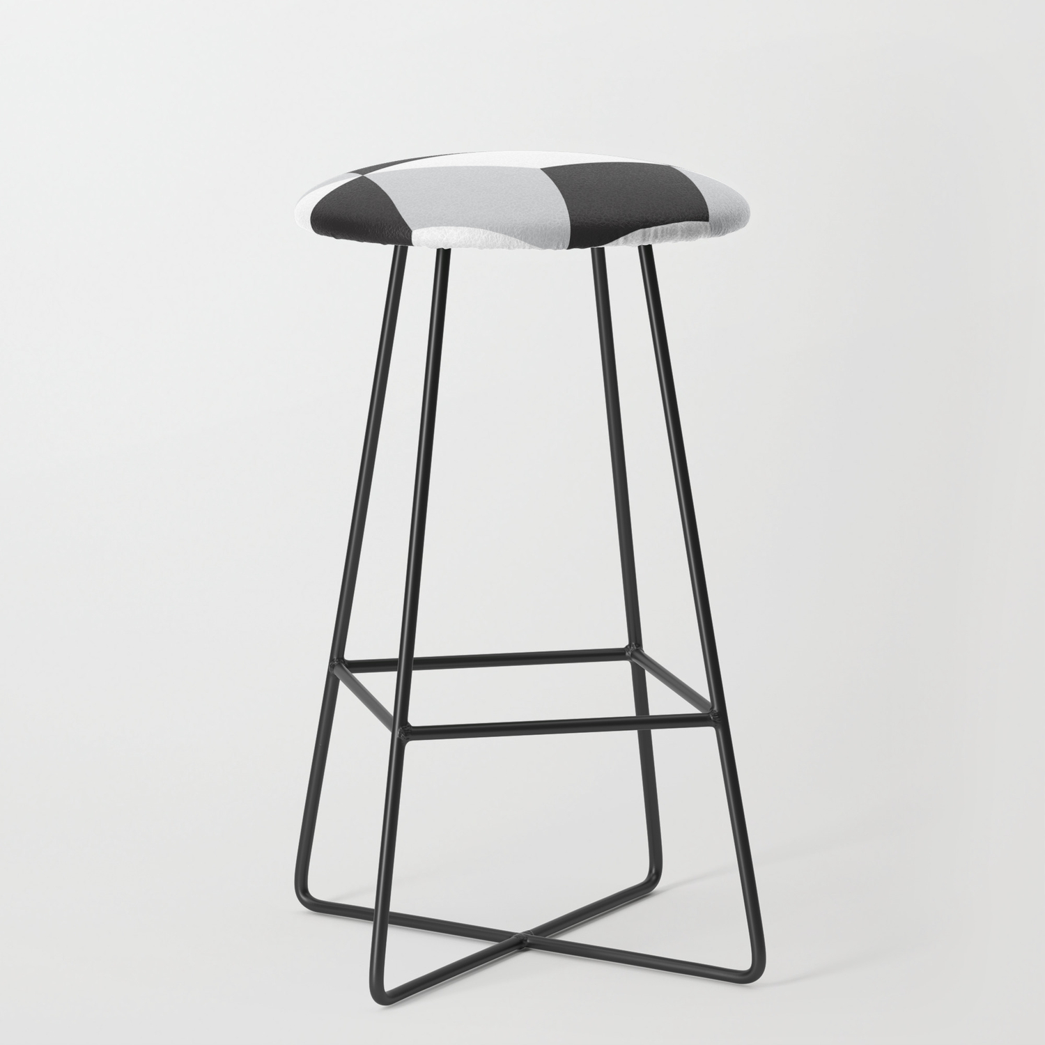 Cubism Black And White Bar Stool By Nileshkikuuchise Society6 Cubism Black And White Bar Stool