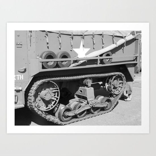 Half Track vehicle Art Print