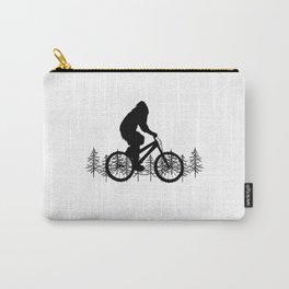 Bigfoot Rides A Mountain Bike Funny MTB Carry-All Pouch