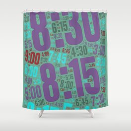 Pace run , number 022 Shower Curtain