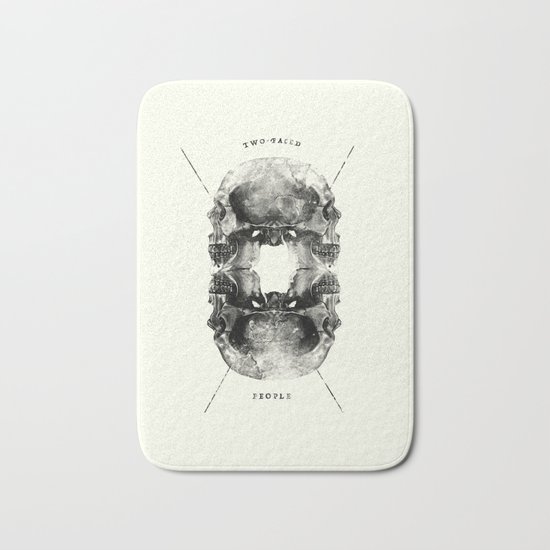 Two-Faced People Bath Mat