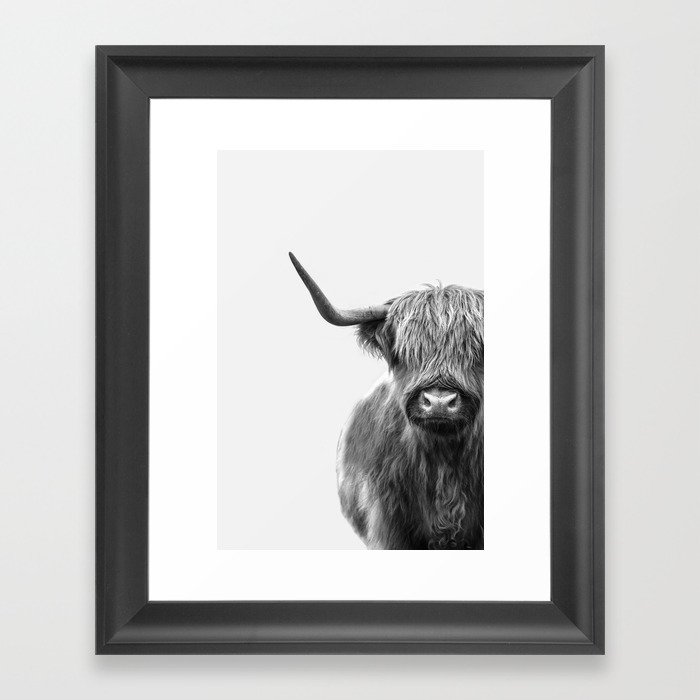 Sophie the Highland cow Framed Art Print