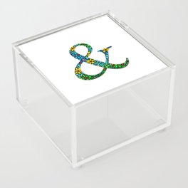 Ampersand Art - Whimsical Floral Flower Punctuation Sign Acrylic Box