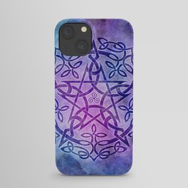 Mystic Purple Celtic Pentacle Pentagram iPhone Case