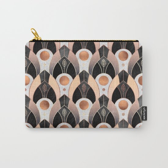 Art Deco Leaves / Version 1 Carry-All Pouch