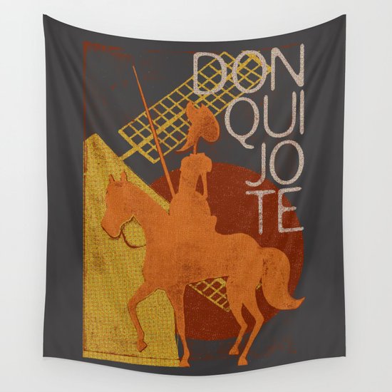 Books Collection: Don Quixote Wall Tapestry