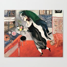 Marc Chagall The Birthday Kiss Anniversary Vintage Canvas Print