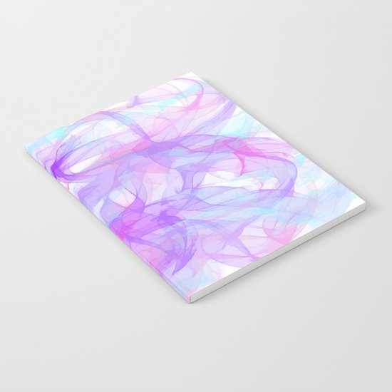 Soft Veils Of Color Abstract Notebook