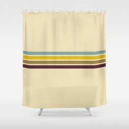 Zeitgeist Retro Stripes Shower Curtain