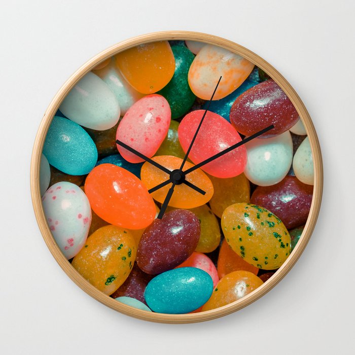 Vintage Jelly Beans Photograph  Wall Clock