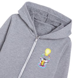 Buzzing with an Idea Kids Zip Hoodie