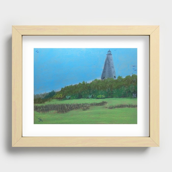 OLD BALDY LIGHTHOUSE Recessed Framed Print